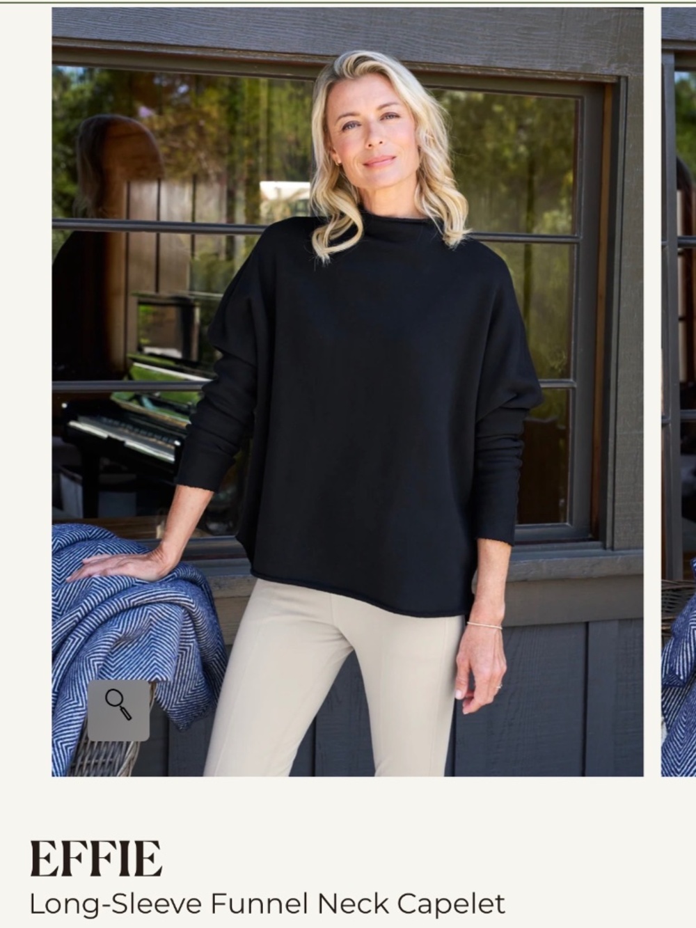 Frank and Eileen EFFIE Long-Sleeve Funnel Neck